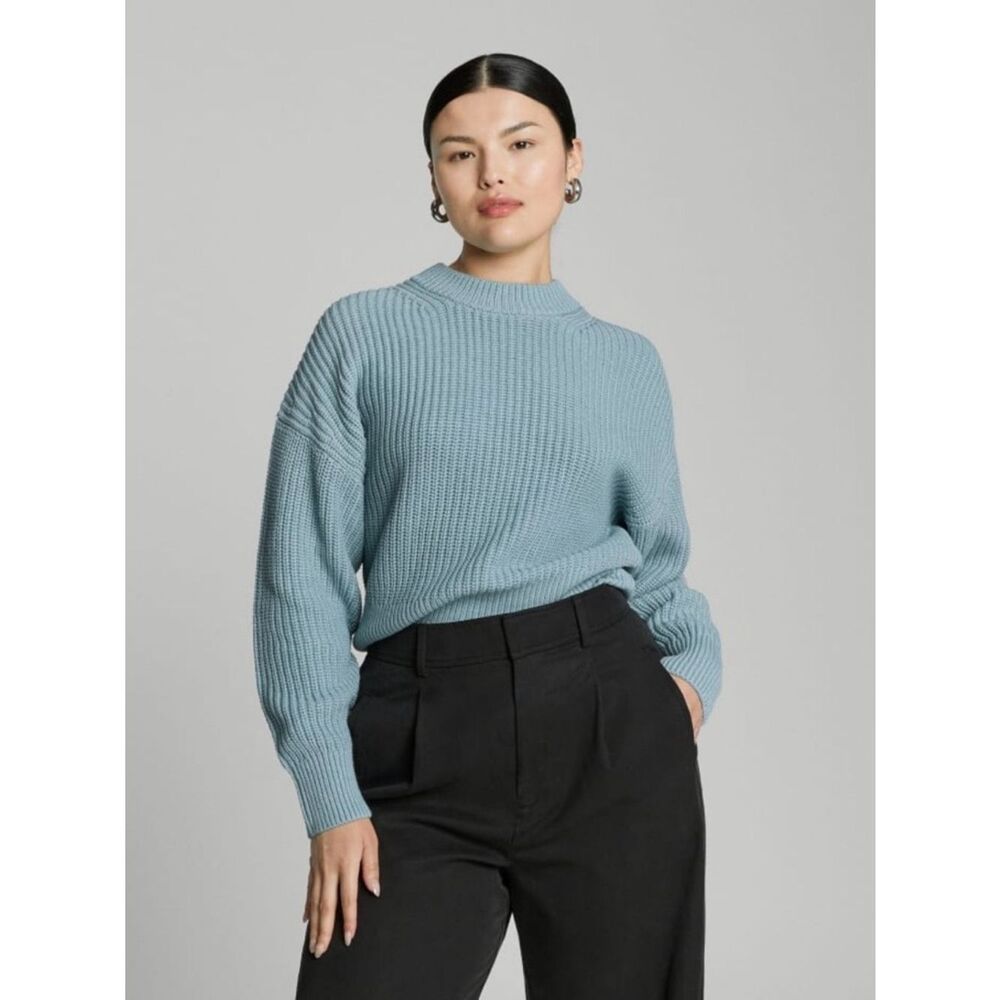Everlane Texture Cotton Crew Sweater